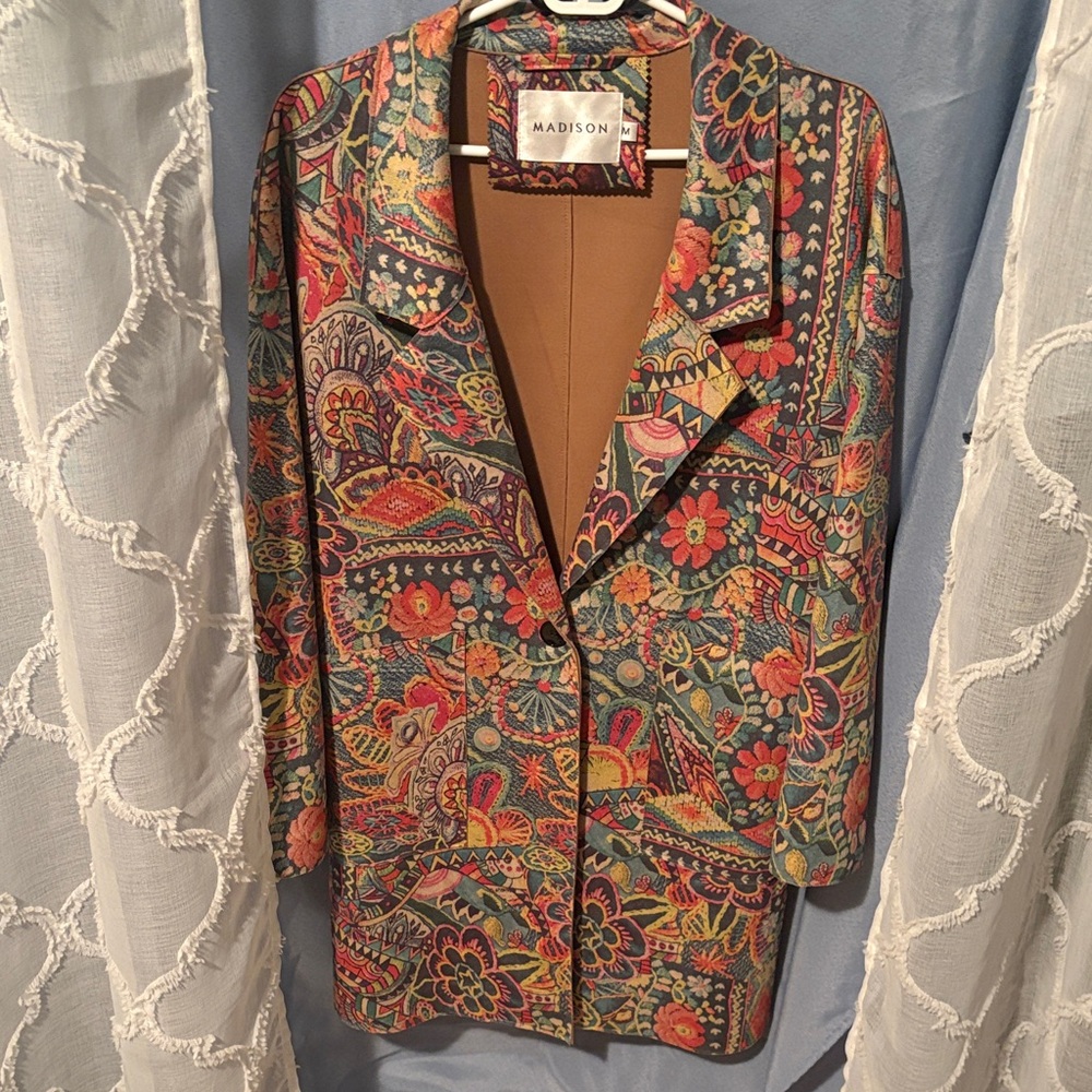 Madison Vibrant Patterned Women's Blazer